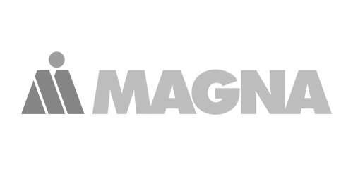 Automotive Referenz Magna Logo des Automotive Kunden Magna.