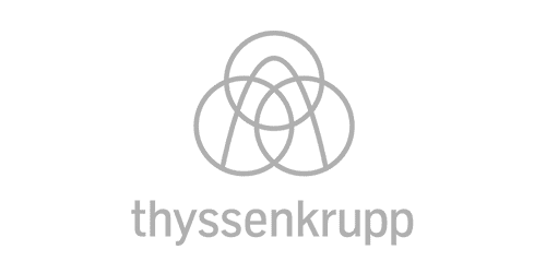 Automotive Referenz thyssenkrupp Logo des Automotive Kunden thyssenkrupp.